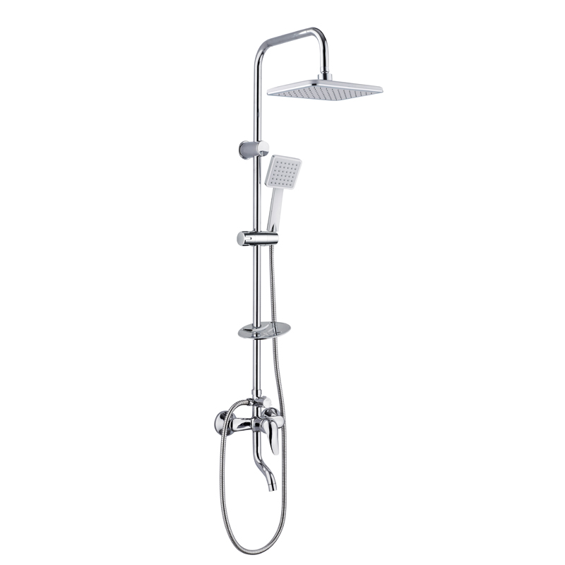 ZH501+ZW313+ZD3130+FAUCET Juego de ducha de aluminio para baño montado en la pared